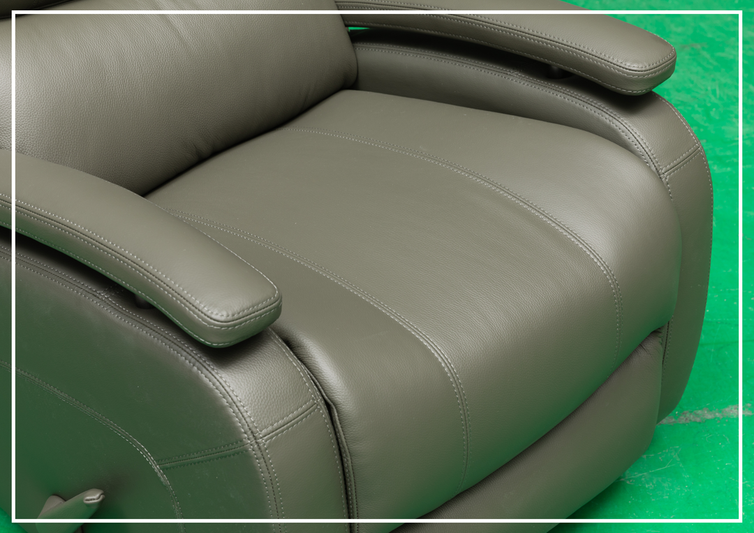 Klaussner Rosen Swivel Glider Recliner Chair in Leather