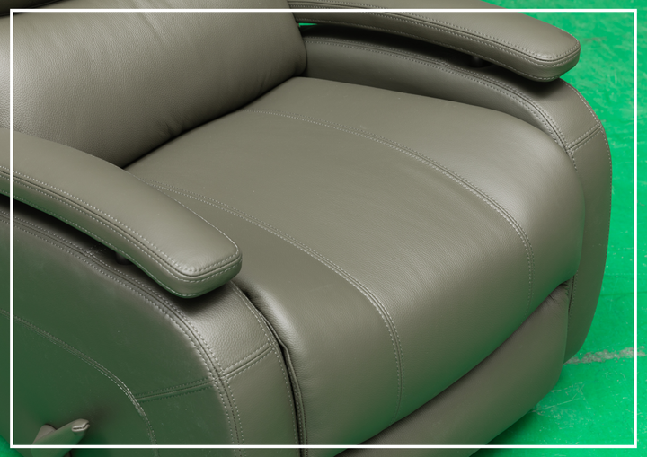 Klaussner Rosen Swivel Glider Recliner Chair in Leather