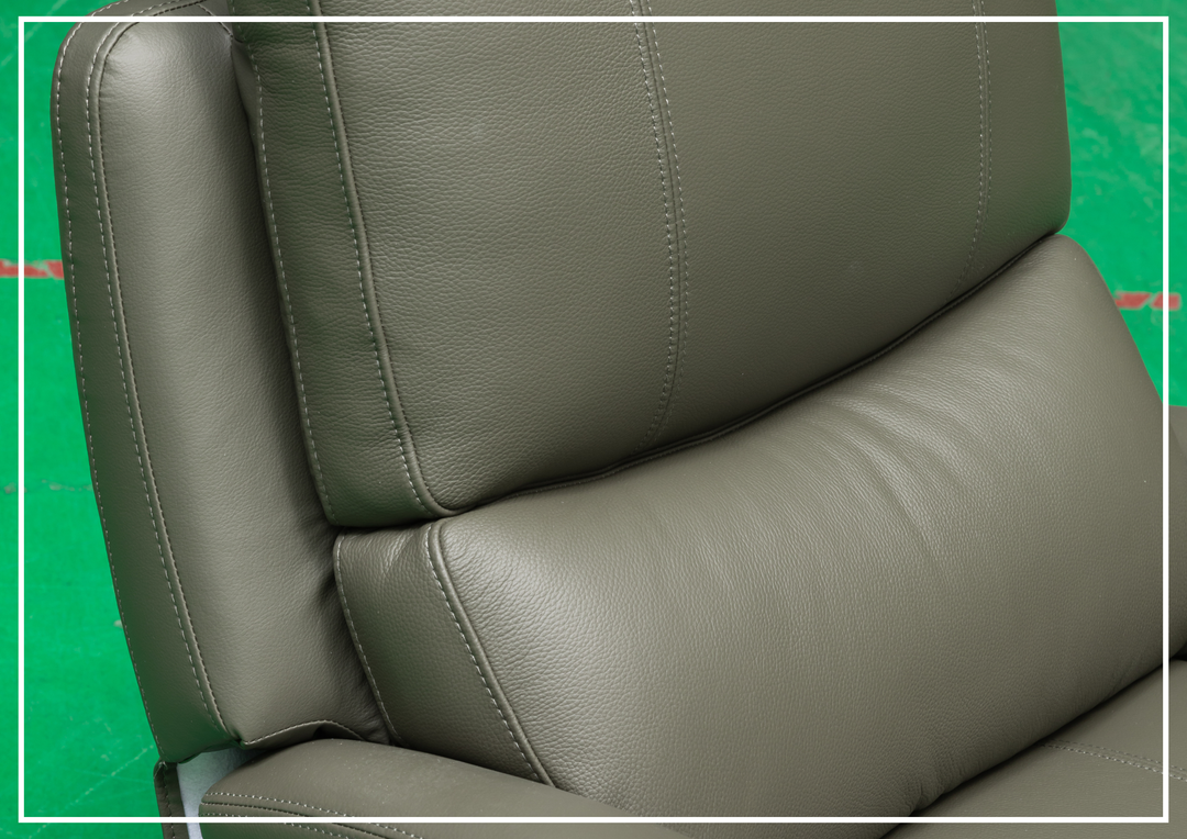 Klaussner Rosen Swivel Glider Recliner Chair in Leather