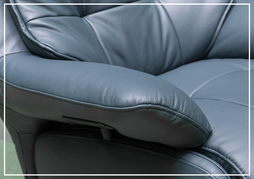 Klaussner Serano Blaze Leather Swivel Power Reclining Chair