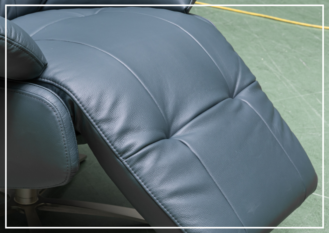 Klaussner Serano Blaze Leather Swivel Power Reclining Chair