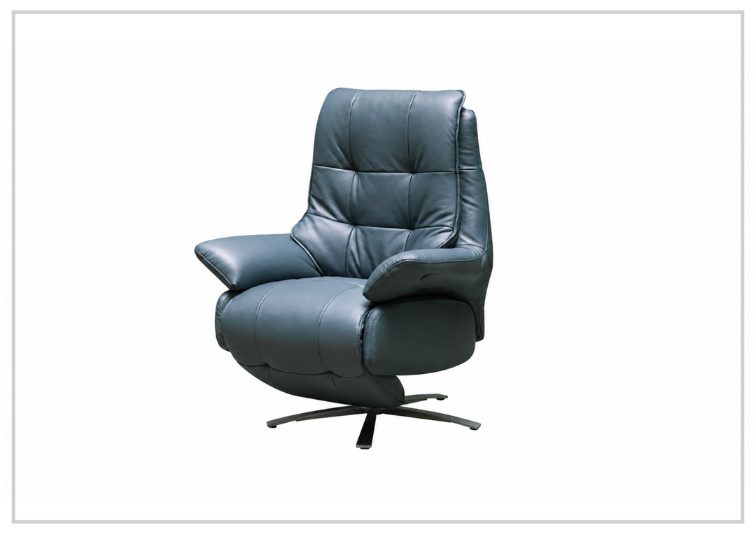 Klaussner Serano Blaze Leather Swivel Power Reclining Chair