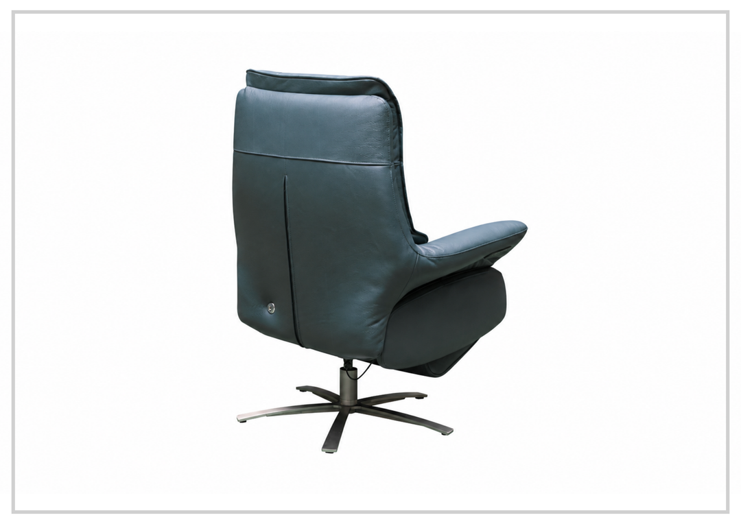 Klaussner Serano Blaze Leather Swivel Power Reclining Chair