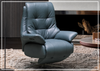 Klaussner Serano Blaze Leather Swivel Power Reclining Chair