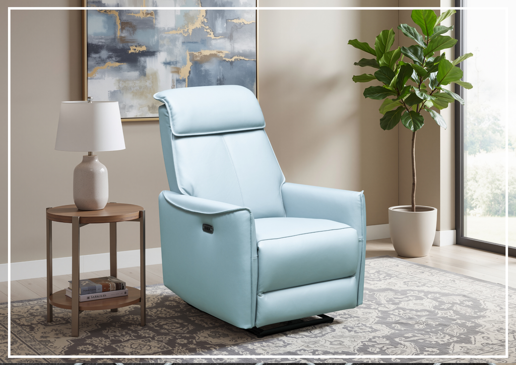 Klaussner Solaro Genuine Leather Reclining Chair