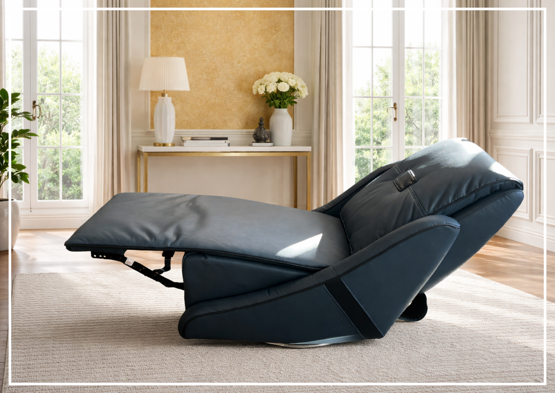 Solenne Recliner Chair | Leather | Integrated Swivel & Rocking Base | Klaussner-Jennihome