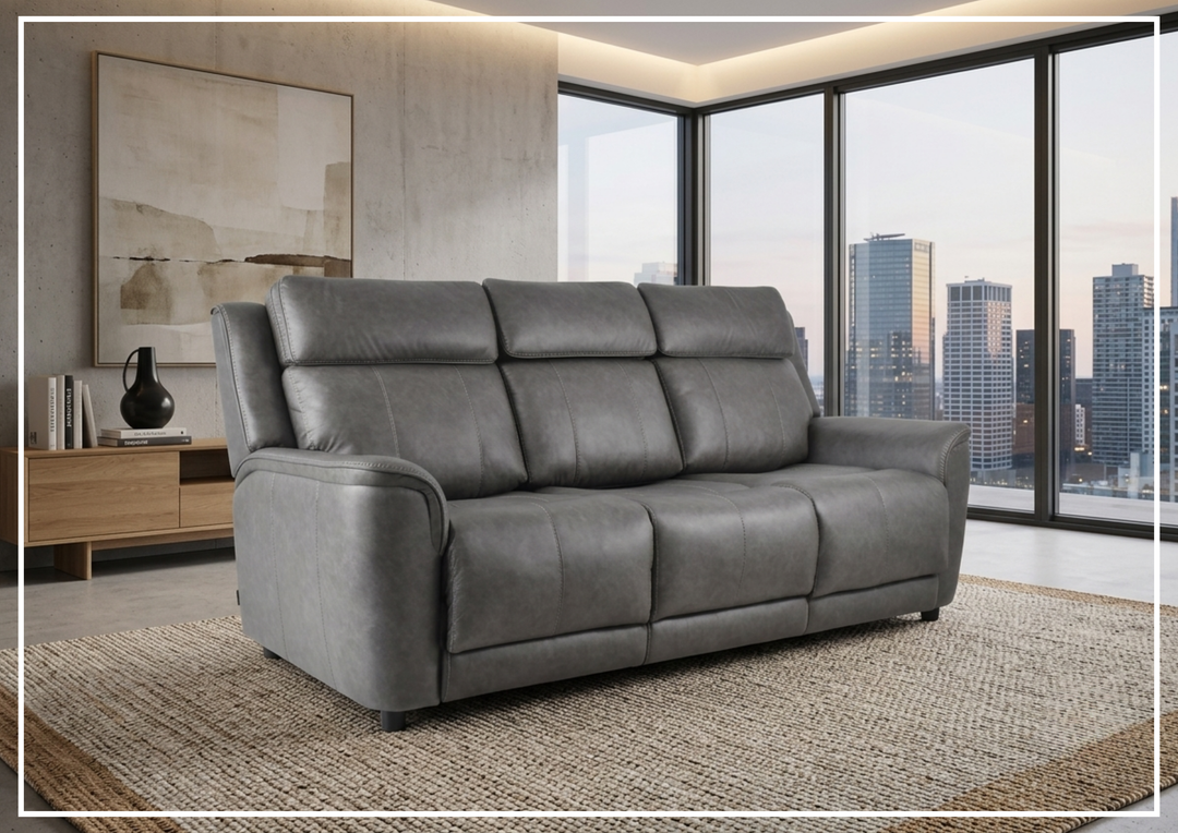 Klaussner Velari Gray Fabric 3-Seater Queen Sleeper Sofa-Jennihome