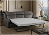 Klaussner Velari Gray Fabric 3-Seater Queen Sleeper Sofa-Jennihome