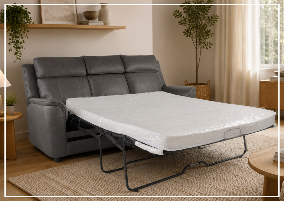 Klaussner Velari Gray Fabric 3-Seater Queen Sleeper Sofa-Jennihome