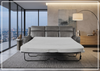 Klaussner Velari Gray Fabric 3-Seater Queen Sleeper Sofa-Jennihome