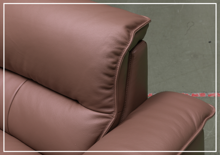 Vionetta Leather Loveseat | Dark Brown | S-Spring Seats | Klaussner