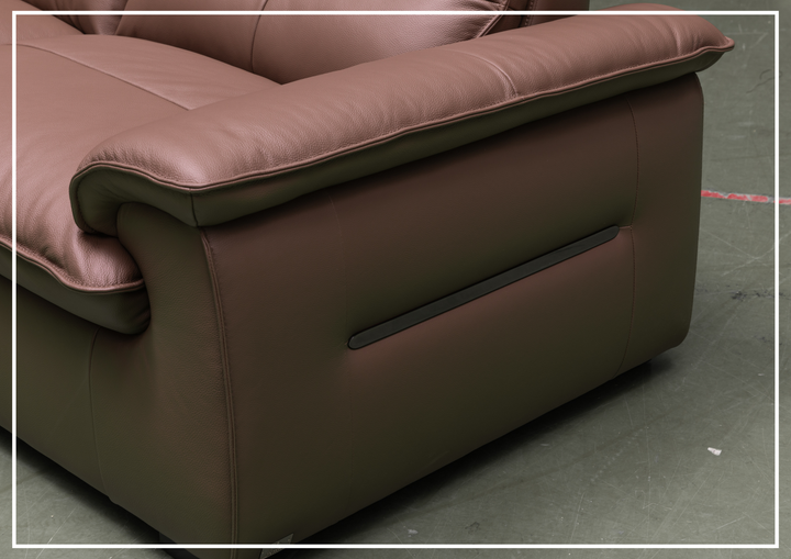 Vionetta Leather Sofa | Dark Brown | S-Spring Seats | Klaussner
