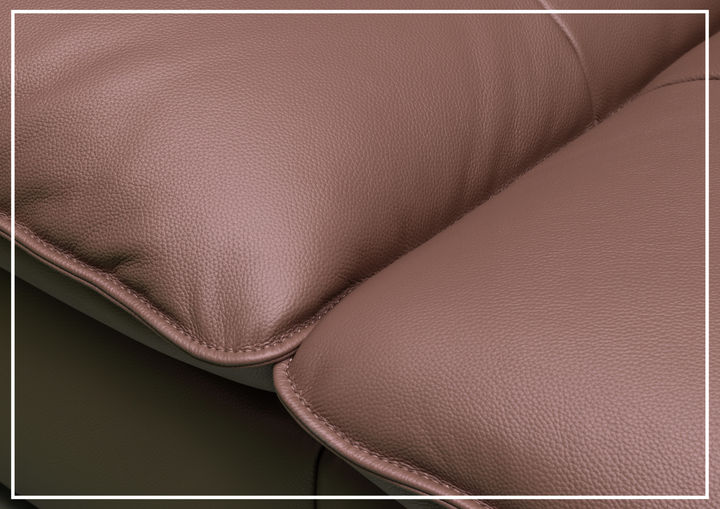 Vionetta Leather Sofa | Dark Brown | S-Spring Seats | Klaussner