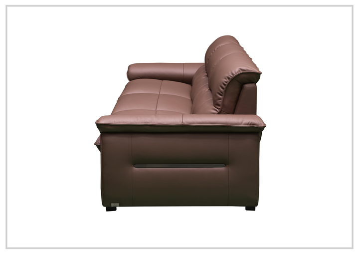 Vionetta Leather Sofa | Dark Brown | S-Spring Seats | Klaussner