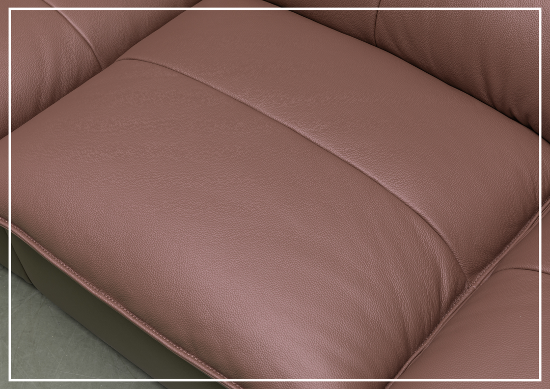 Vionetta Leather Sofa | Dark Brown | S-Spring Seats | Klaussner