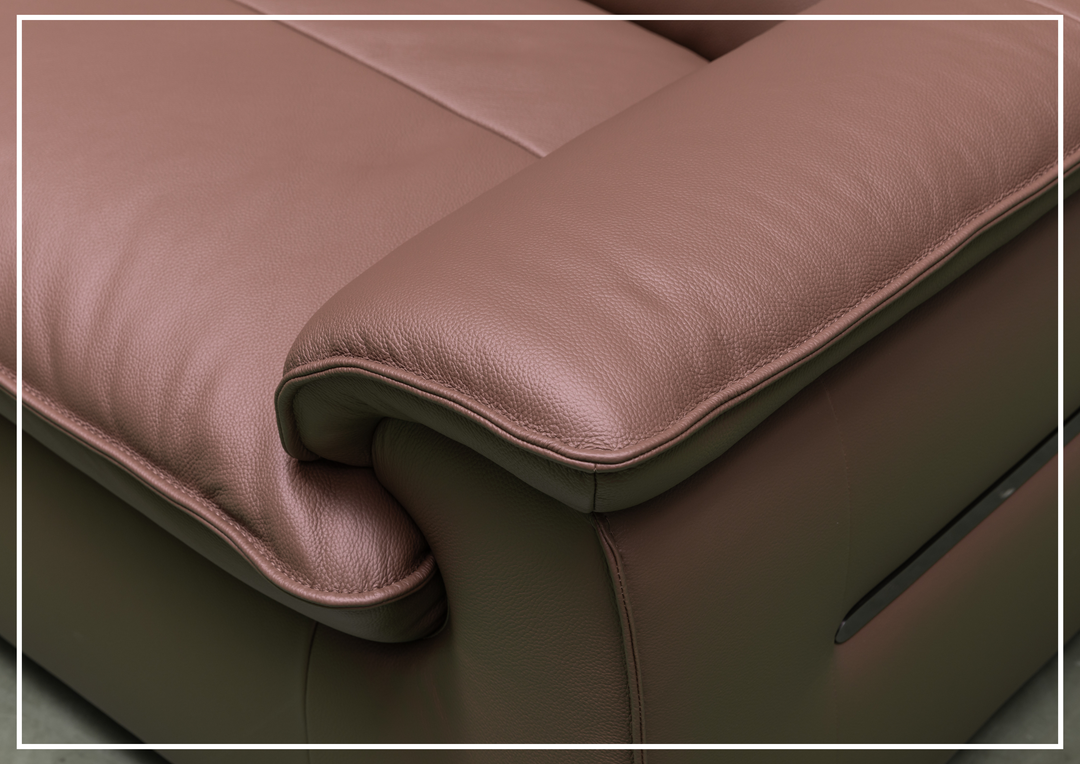 Vionetta Leather Sofa | Dark Brown | S-Spring Seats | Klaussner