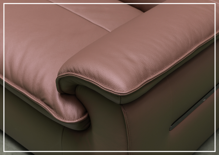 Vionetta Leather Sofa | Dark Brown | S-Spring Seats | Klaussner