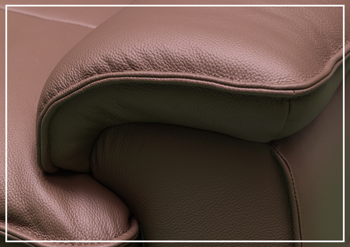 Vionetta Leather Loveseat | Dark Brown | S-Spring Seats | Klaussner