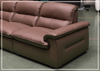 Vionetta Leather Sofa | Dark Brown | S-Spring Seats | Klaussner