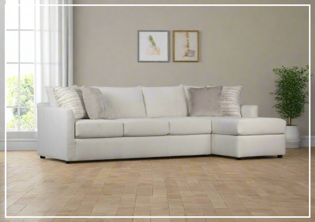 Klaussner Arden L-Shape 2 Piece Fabric  Sectional Sofa-Jennihome