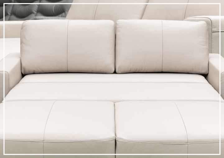 Klaussner Beltoni Sleeper Sofa in Leather and Fabric Option