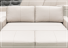 Klaussner Beltoni Sleeper Sofa in Leather and Fabric Option
