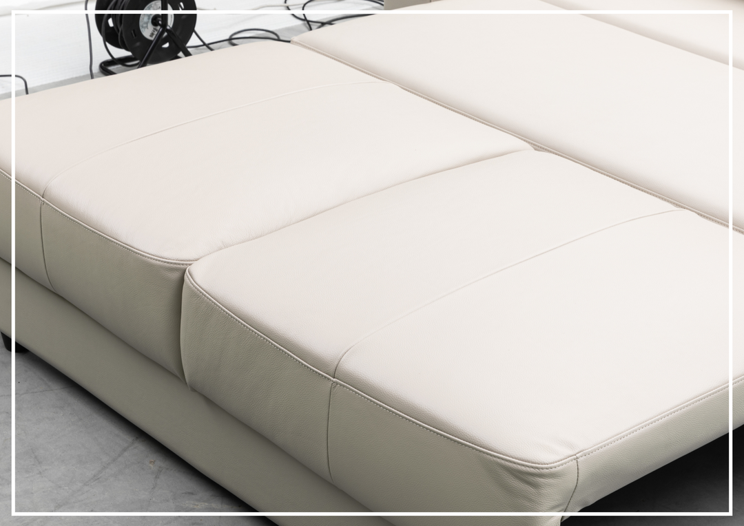 Klaussner Beltoni Sleeper Sofa in Leather and Fabric Option