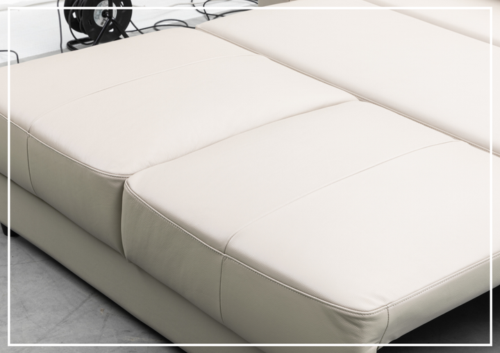 Klaussner Beltoni Sleeper Sofa in Leather and Fabric Option