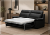 Delano Queen Sleeper Sofa | Leather | Padded Arms | Klaussner