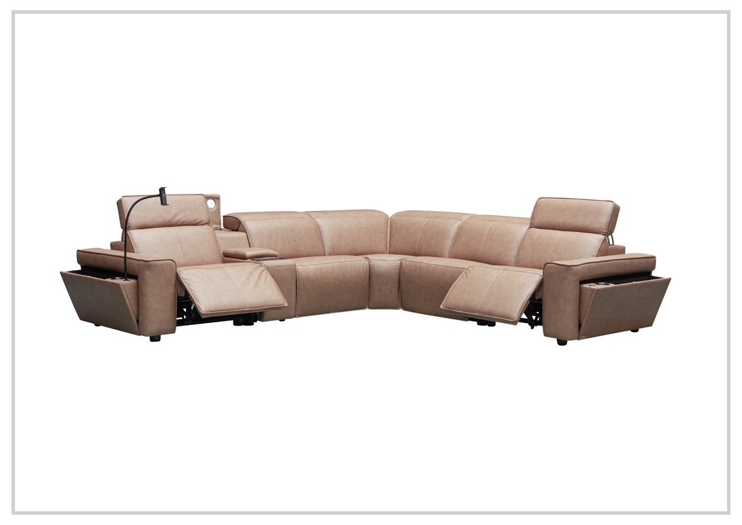 Lorenzo 6-Piece Recliner Sectional | Power Footrest & Headrest | Klaussner