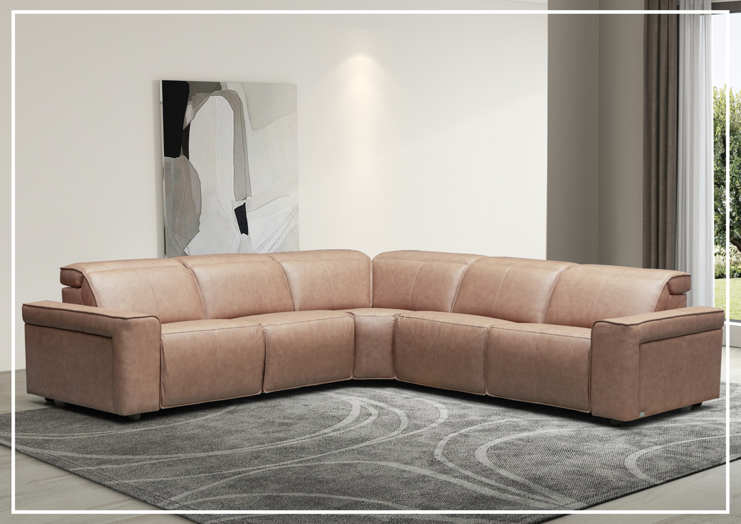 Lorenzo 6-Piece Recliner Sectional | Power Footrest & Headrest | Klaussner