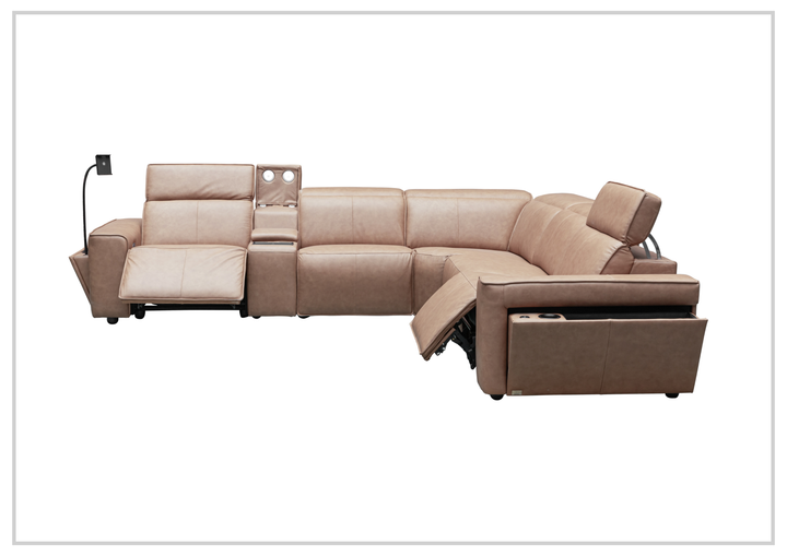 Lorenzo 6-Piece Recliner Sectional | Power Footrest & Headrest | Klaussner
