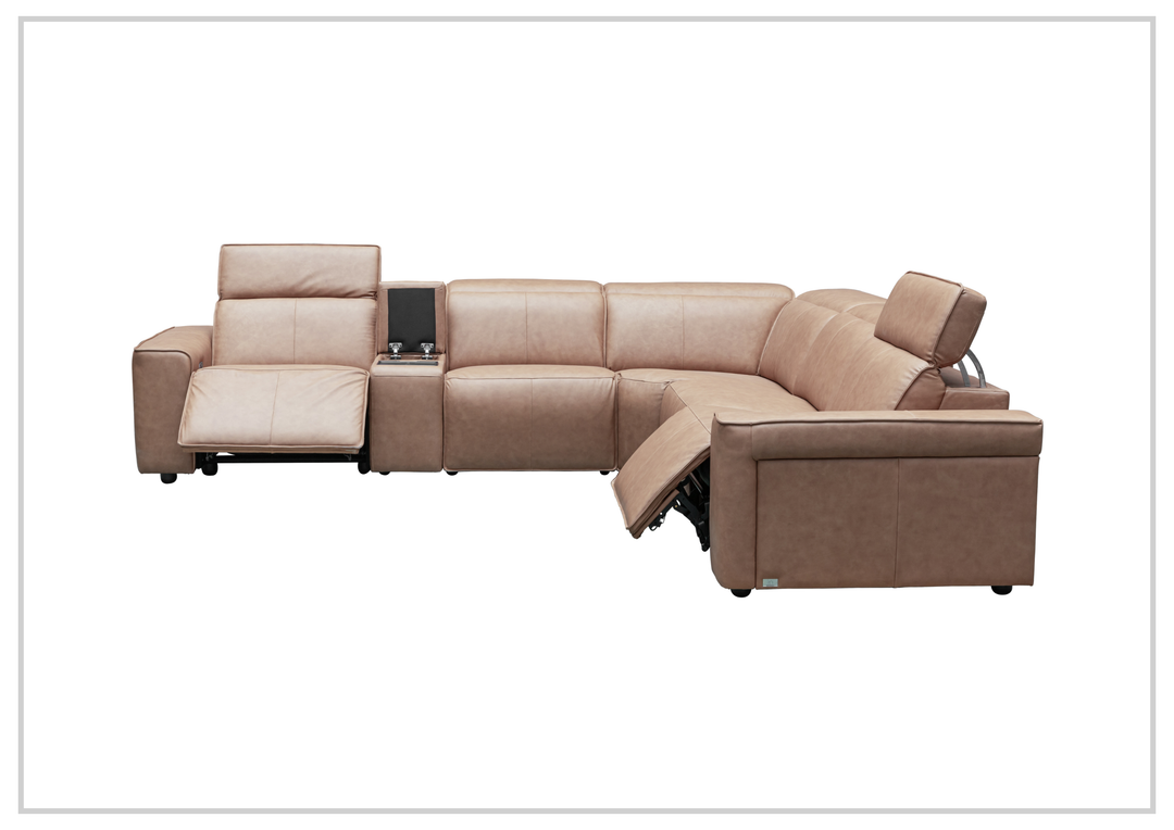 Lorenzo 6-Piece Recliner Sectional | Power Footrest & Headrest | Klaussner