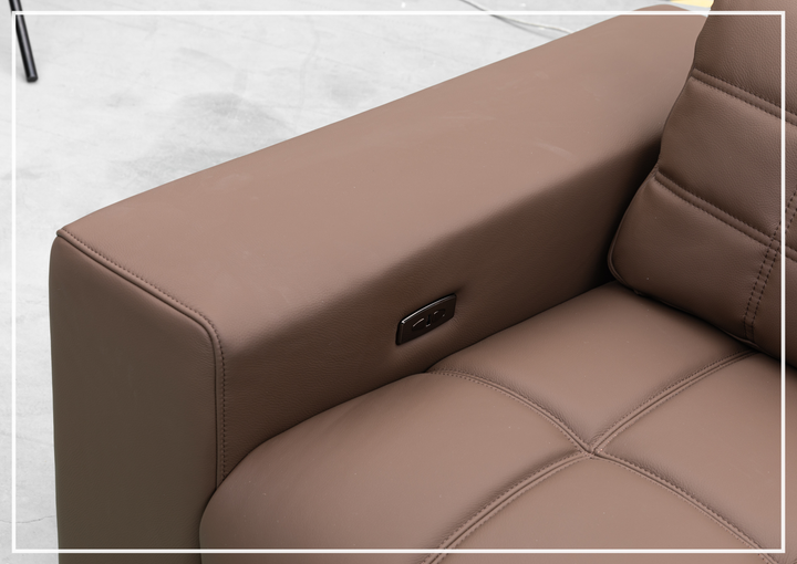 Orlano Leather Chair | Power Reclining | Sinuous Springs Seats | Klaussner - Jennihome