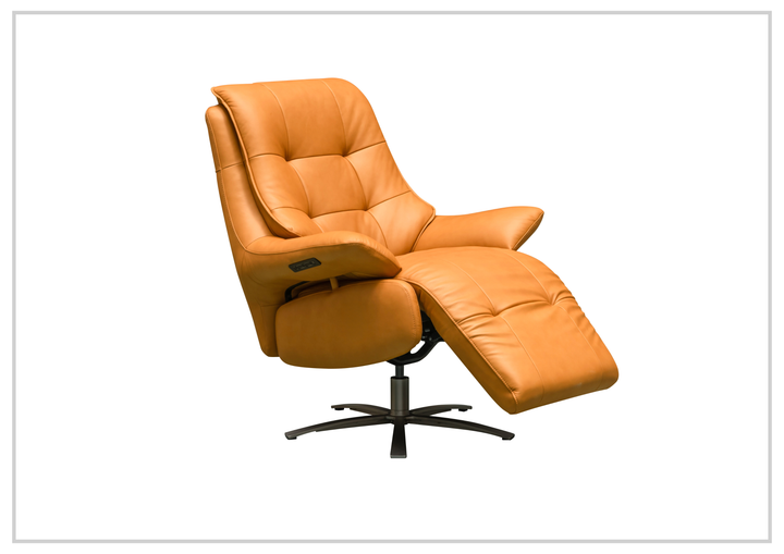 Klaussner Serano Blaze Leather Swivel Power Recliner Lift Chair