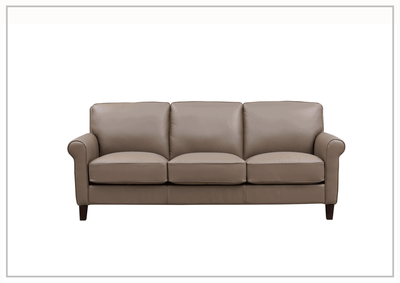 Laguna 3-Seater Leather Sofa with Elegant Rolled Arms-Jennihome