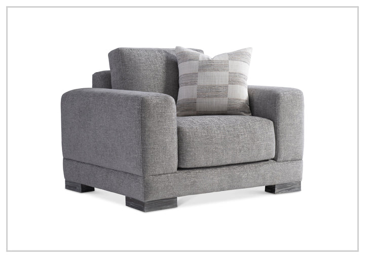 Lars Fabric Arm Chair | Wide Track Arms | Box-Edge Back Pillow | Bernhardt-Jennihome