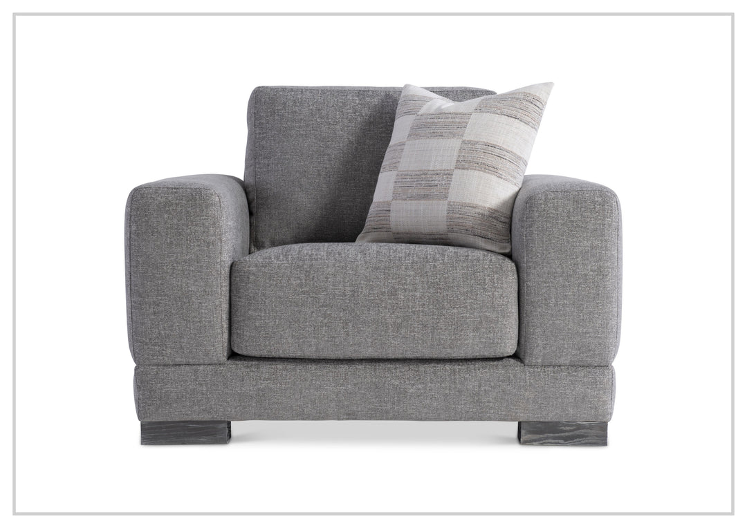 Lars Fabric Arm Chair | Wide Track Arms | Box-Edge Back Pillow | Bernhardt-Jennihome