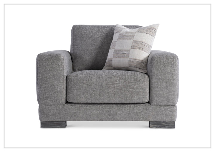 Lars Fabric Arm Chair | Wide Track Arms | Box-Edge Back Pillow | Bernhardt-Jennihome