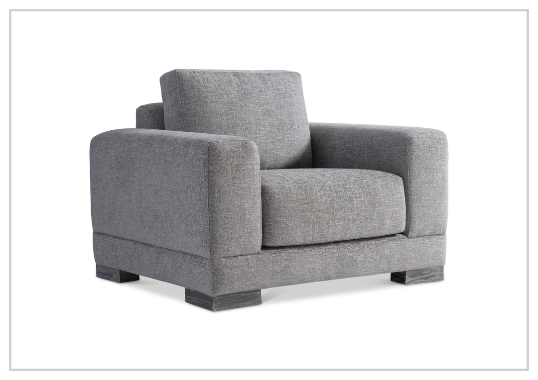 Lars Fabric Arm Chair | Wide Track Arms | Box-Edge Back Pillow | Bernhardt-Jennihome