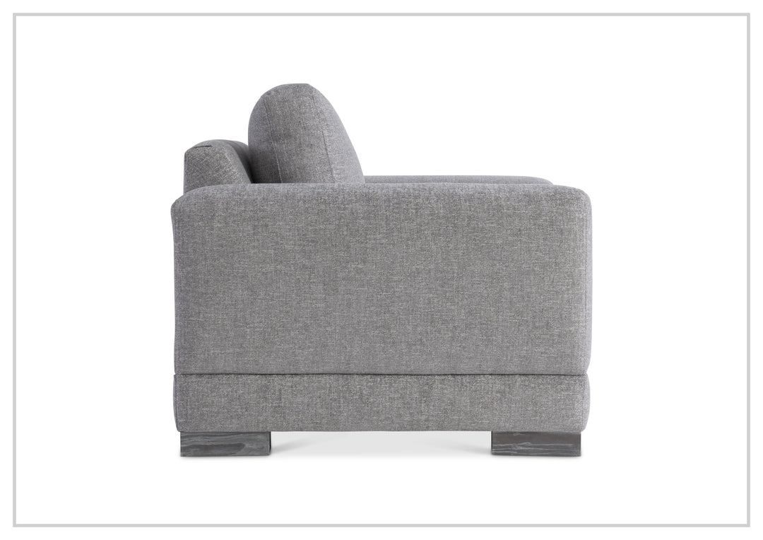 Lars Fabric Arm Chair | Wide Track Arms | Box-Edge Back Pillow | Bernhardt-Jennihome