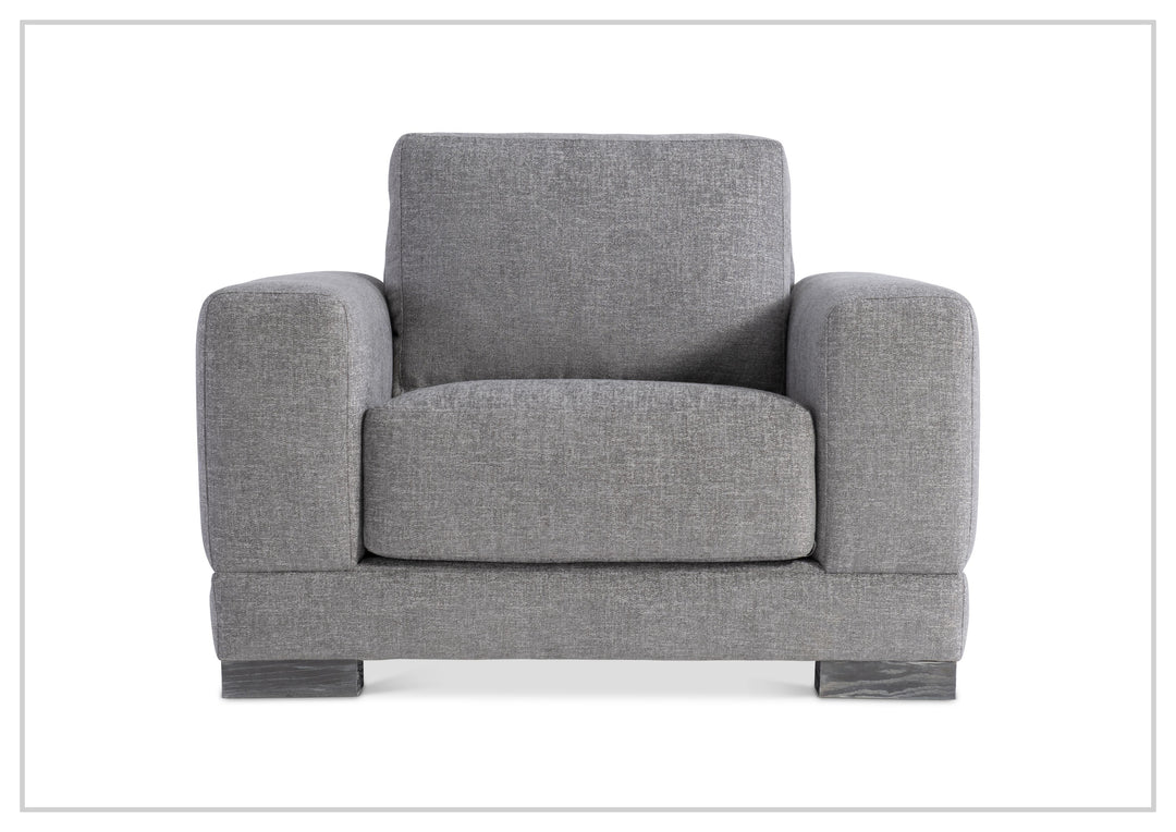 Lars Fabric Arm Chair | Wide Track Arms | Box-Edge Back Pillow | Bernhardt-Jennihome
