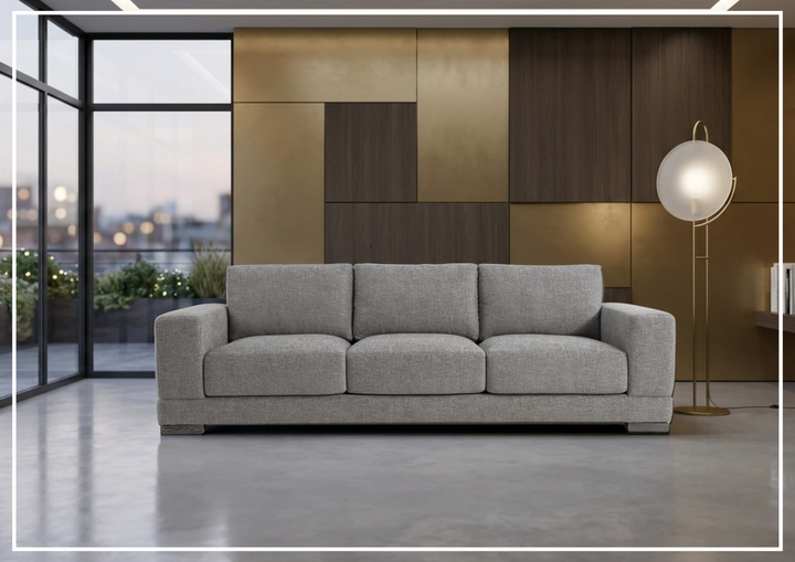 Lars Fabric Sofa | Track Arms | Wooden Block Feet | Bernhardt-Jennihome