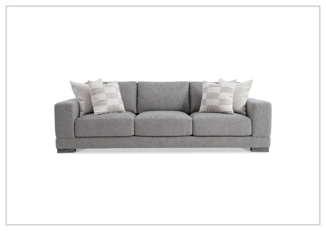 Lars Fabric Sofa | Track Arms | Wooden Block Feet | Bernhardt-Jennihome