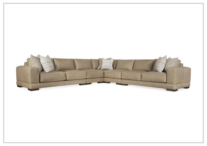 Lars Leather Sectional | Throw Pillows | Bernhardt