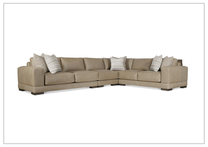 Lars Leather Sectional | Throw Pillows | Bernhardt-Jennihome 
