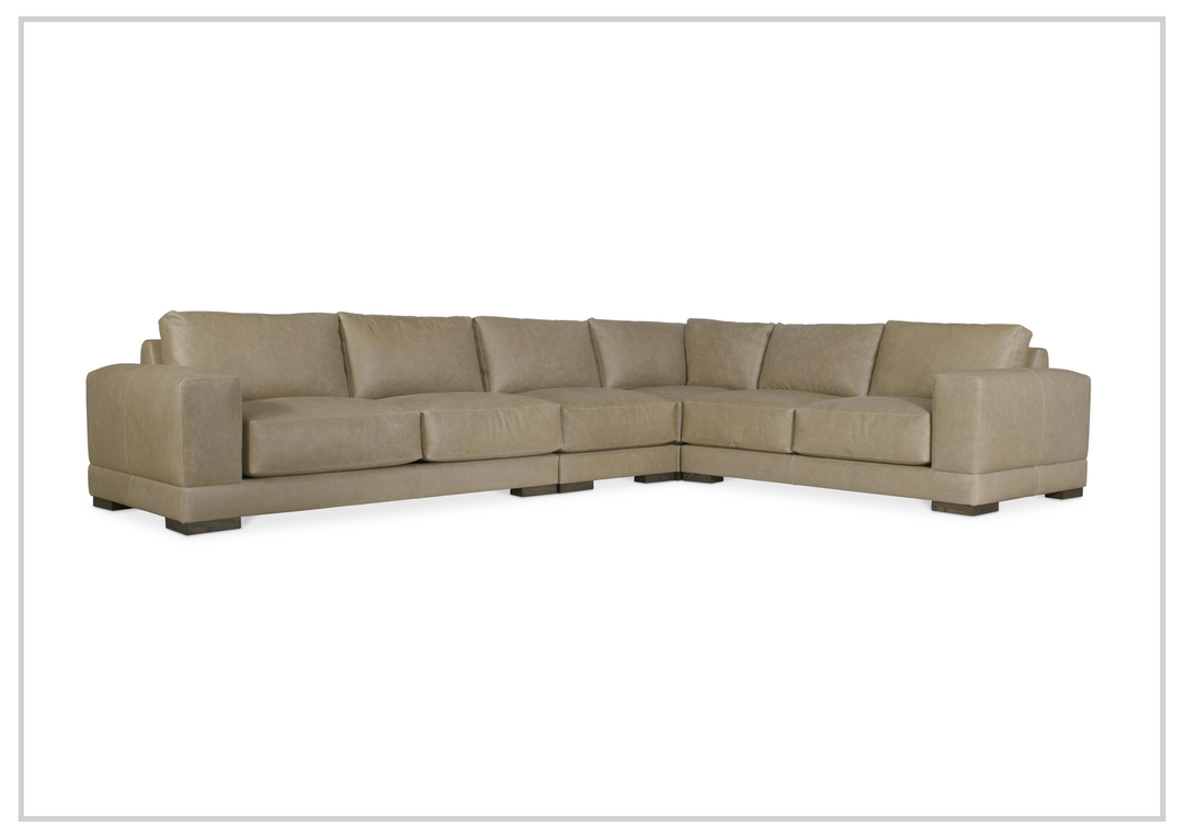 Lars Leather Sectional | Throw Pillows | Bernhardt-Jennihome 