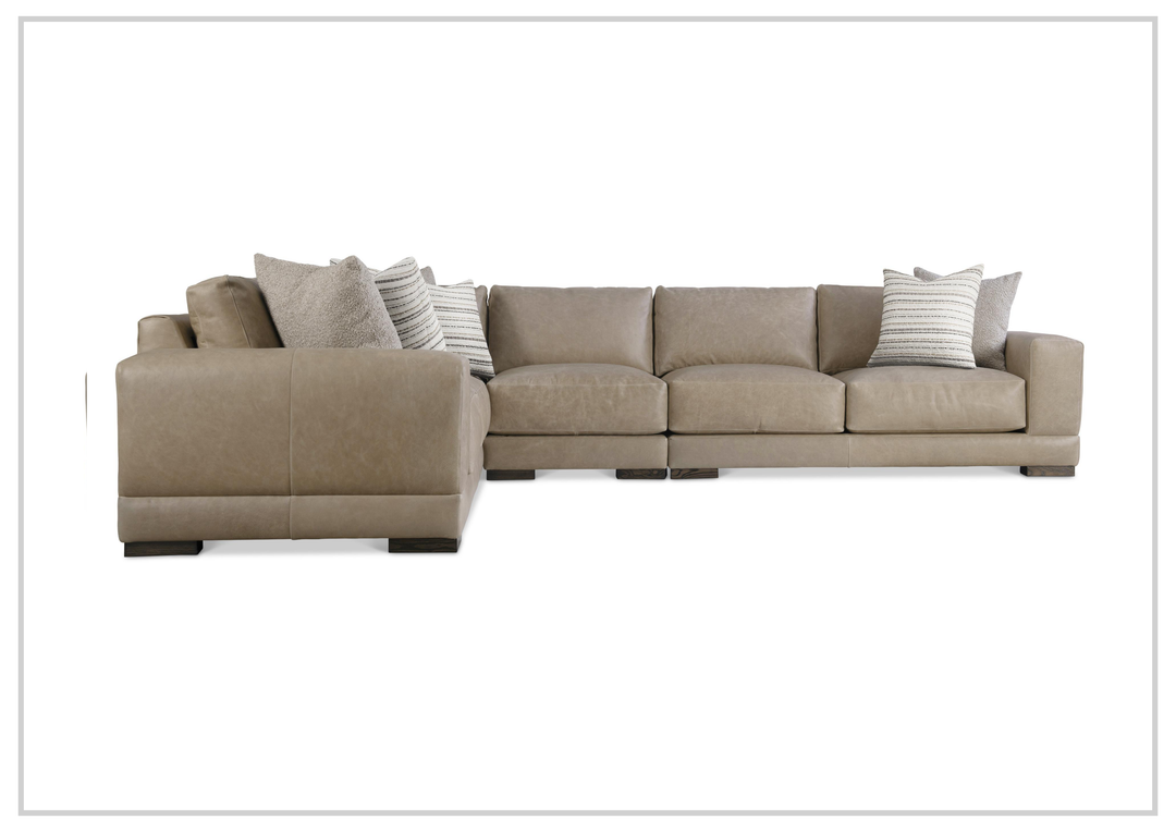 Lars Leather Sectional | Throw Pillows | Bernhardt-Jennihome 