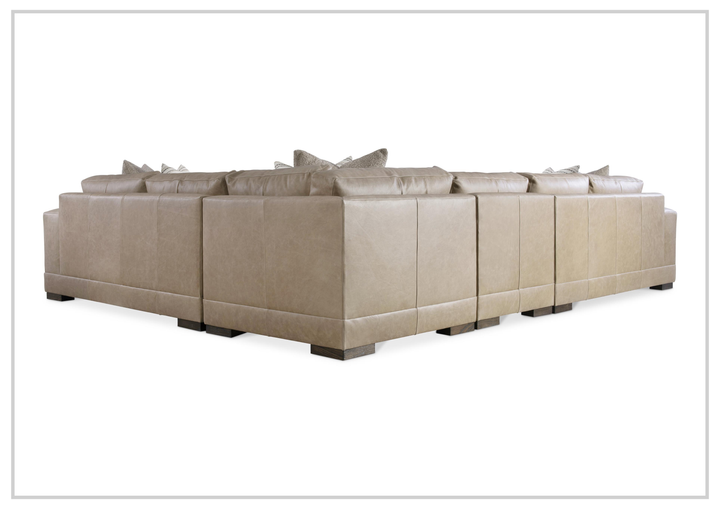 Lars Leather Sectional | Throw Pillows | Bernhardt-Jennihome 