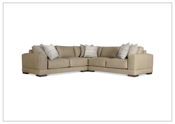 Lars Leather Sectional | Throw Pillows | Bernhardt-Jennihome 